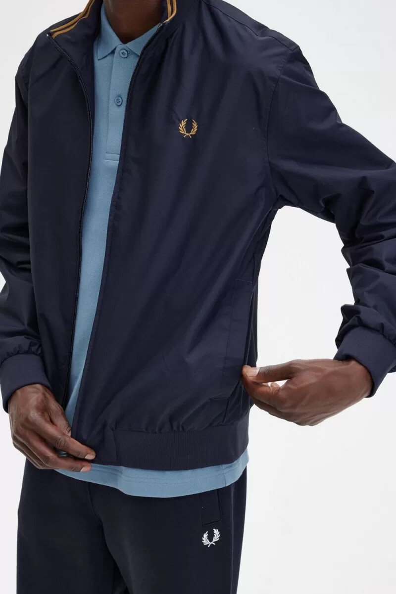 fred perry brentham giacche da uomo blu navy