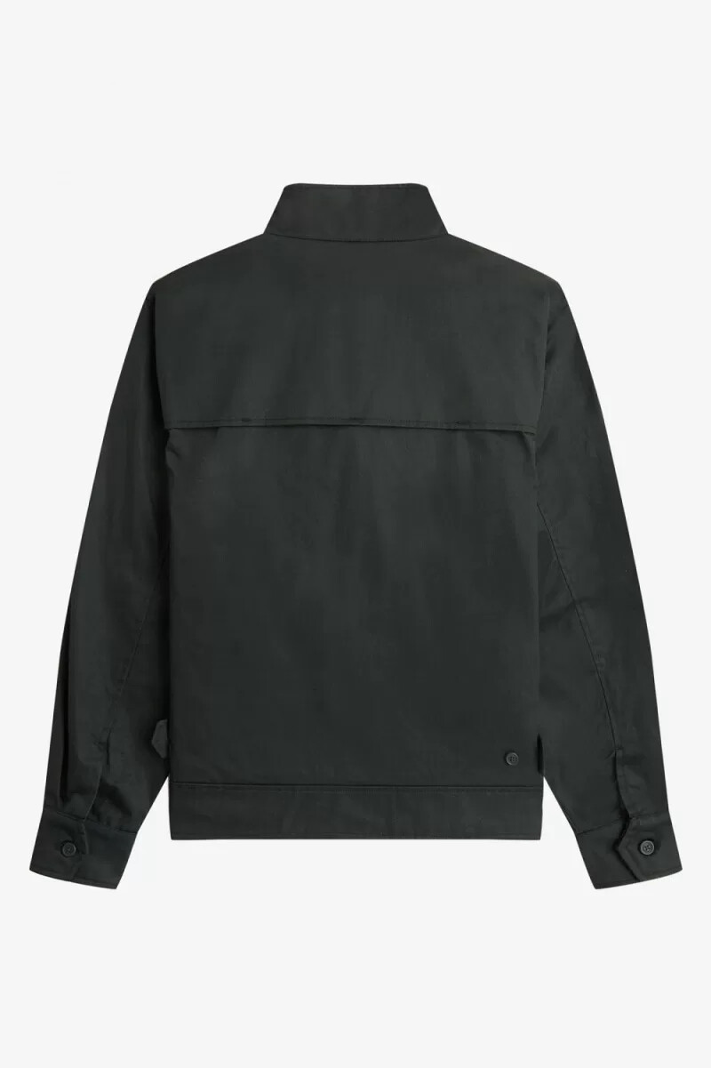 giacche da uomo in cotone cerato fred perry verde notte