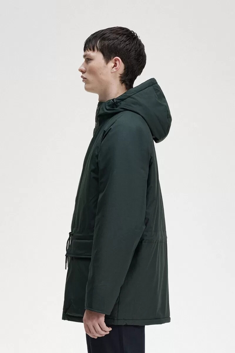 giacche imbottite con cerniera da uomo fred perry verde notte
