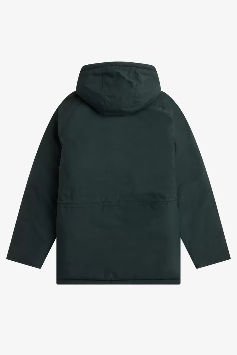 giacche imbottite con cerniera da uomo fred perry verde notte