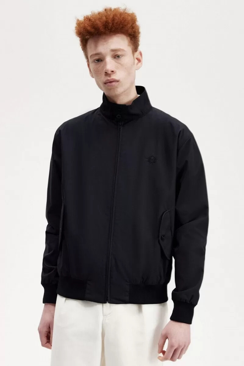 fred perry harrington giacche da uomo nere