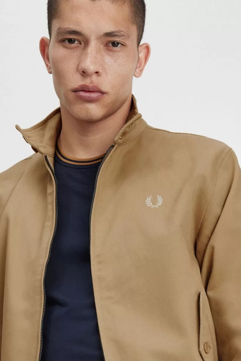 fred perry corduroy harrington giacche da uomo verdi