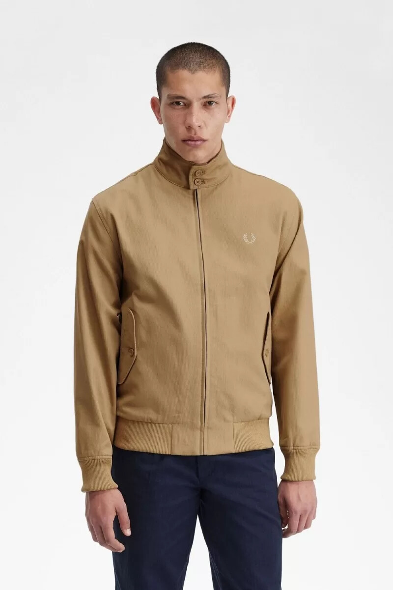 fred perry corduroy harrington giacche da uomo verdi