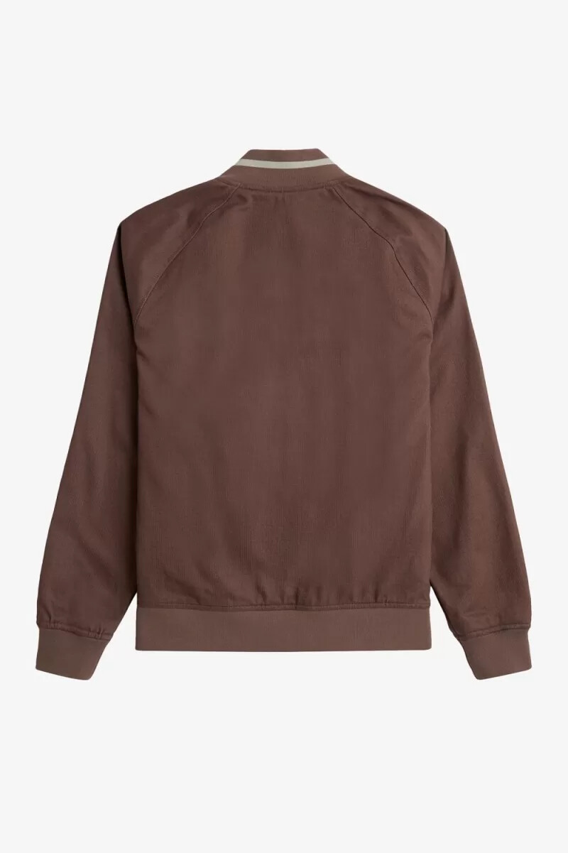 fred perry corduroy tennis bomber da uomo rosso scuro