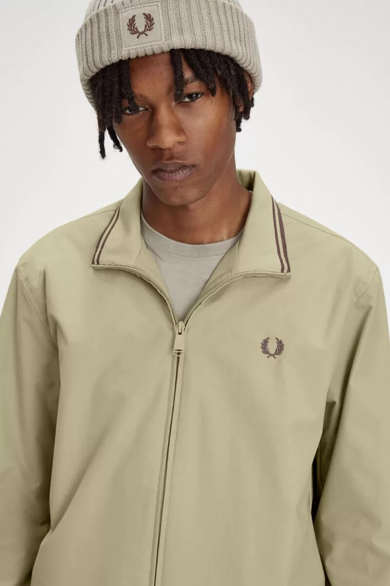 fred perry brentham giacche da uomo grigio caldo