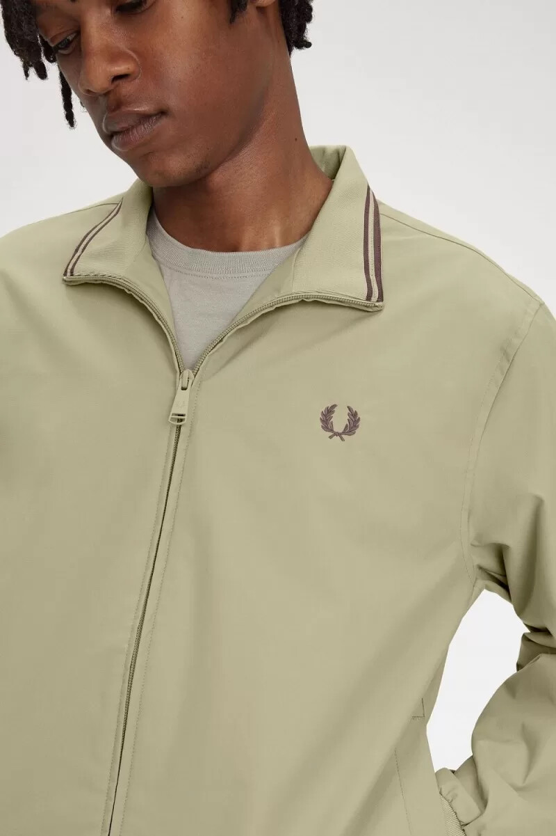 fred perry brentham giacche da uomo grigio caldo
