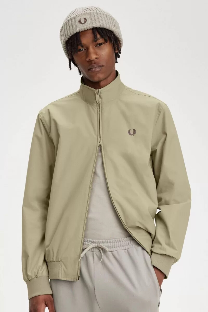 fred perry brentham giacche da uomo grigio caldo