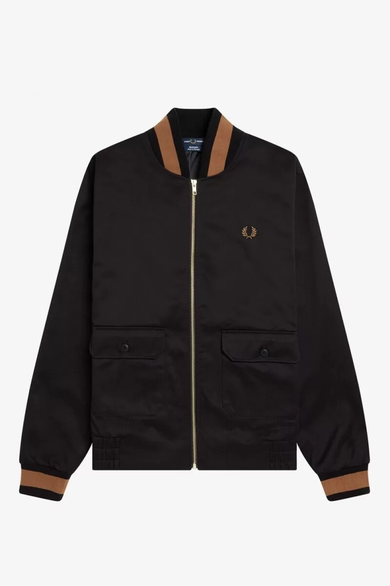 fred perry tennis bomber da uomo nero