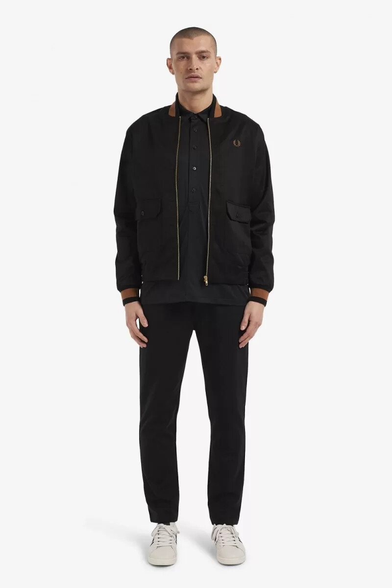 fred perry tennis bomber da uomo nero
