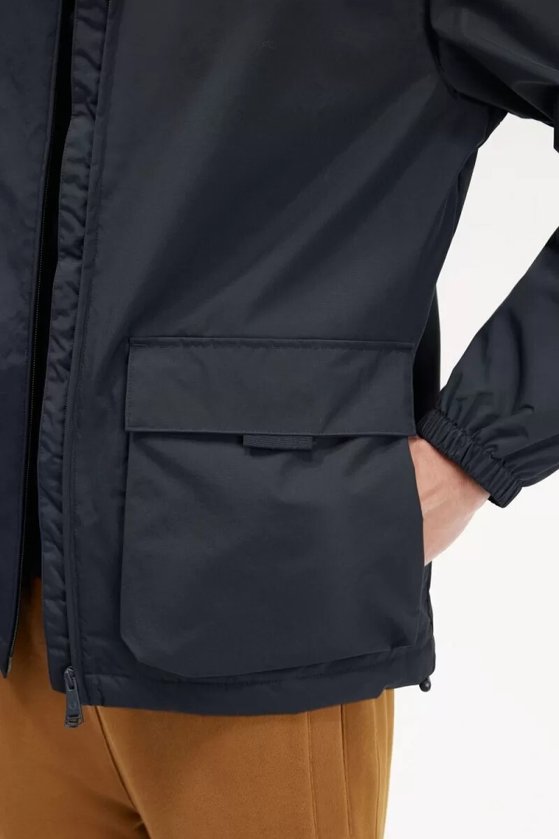 giacche da uomo fred perry patch pocket zip through blu navy