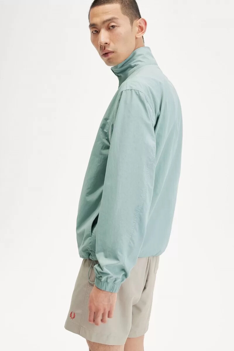 fred perry woven track giacche da uomo argento blu