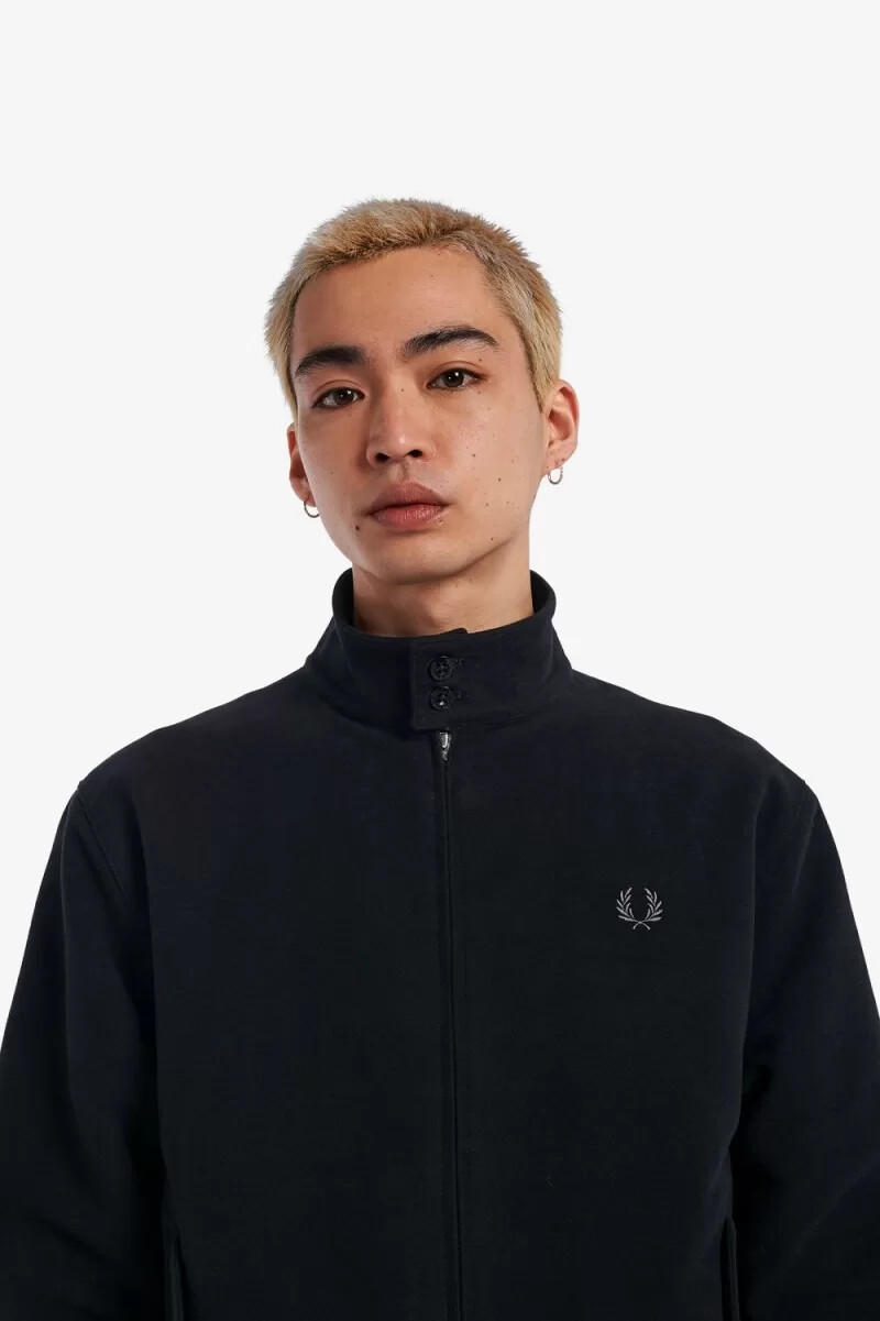fred perry moleskin harrington giacche da uomo nere