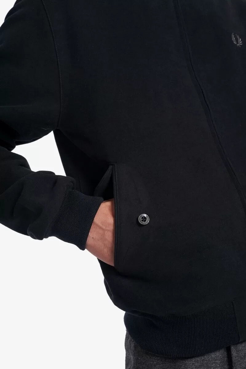 fred perry moleskin harrington giacche da uomo nere
