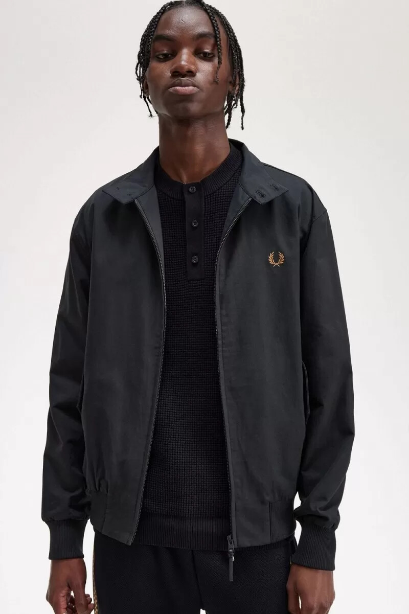 fred perry harrington giacche da uomo nere