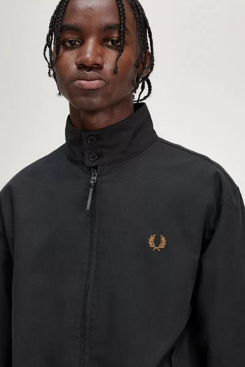 fred perry harrington giacche da uomo nere