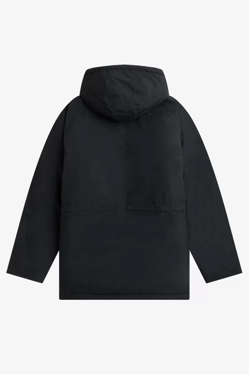 fred perry giacca imbottita con cerniera da uomo nera