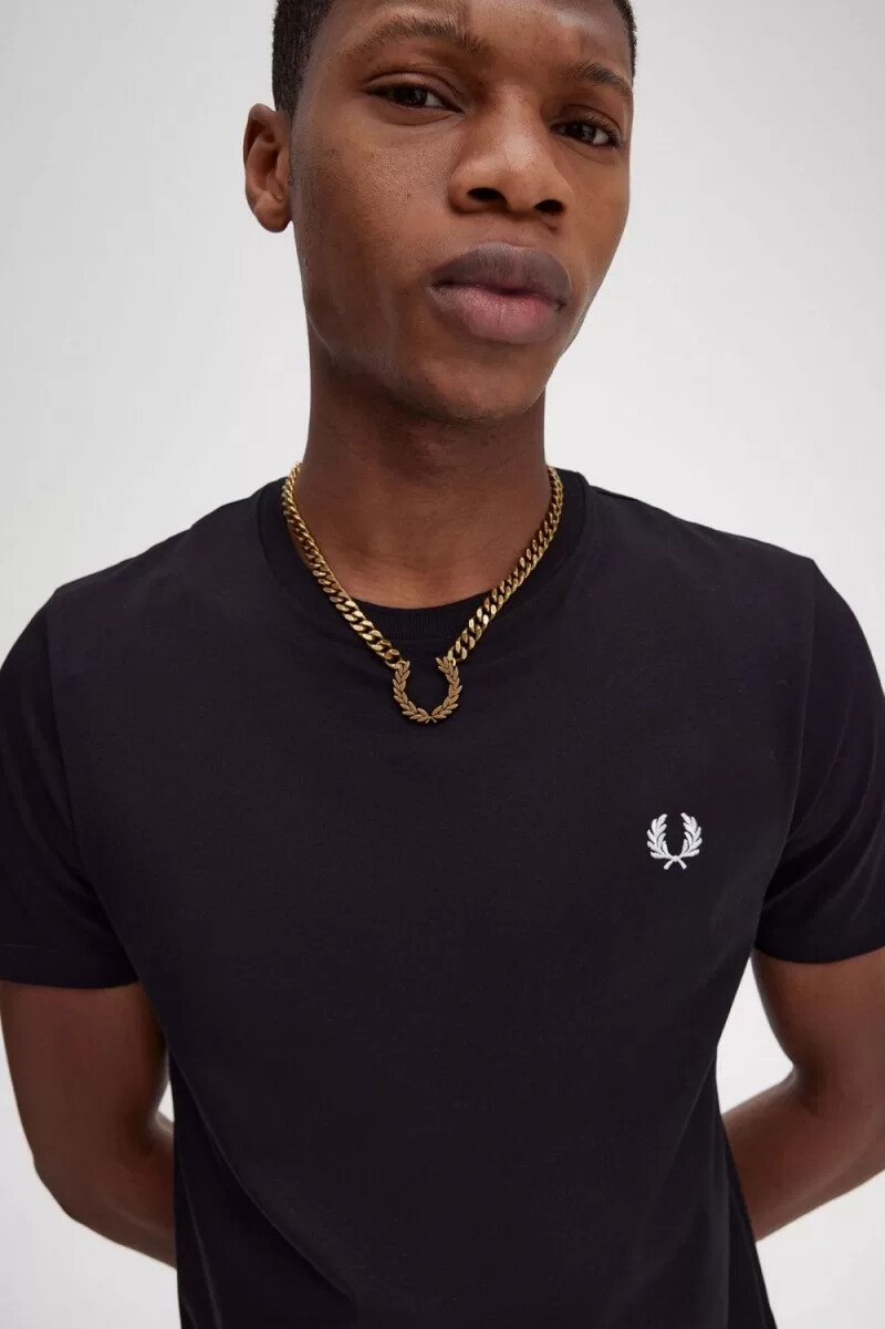 collana fred perry chunky laurel wreath da donna in oro
