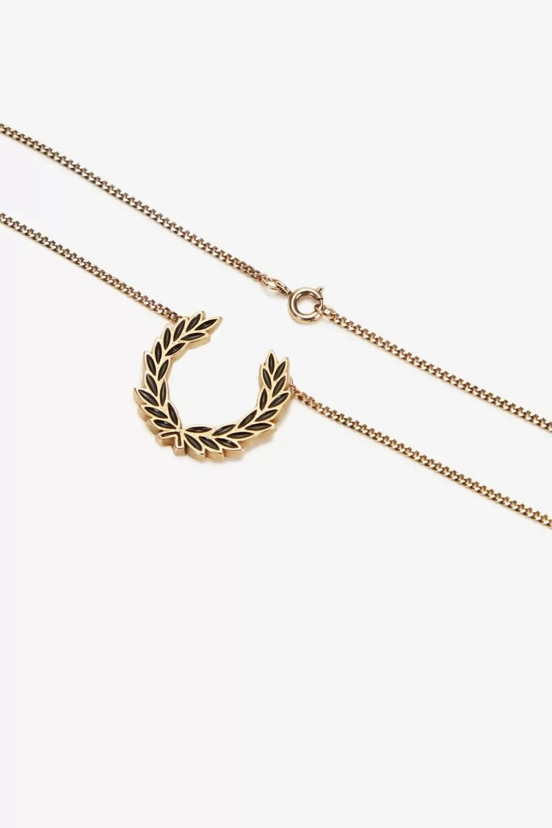 collana fred perry laurel wreath gioielli da donna in oro