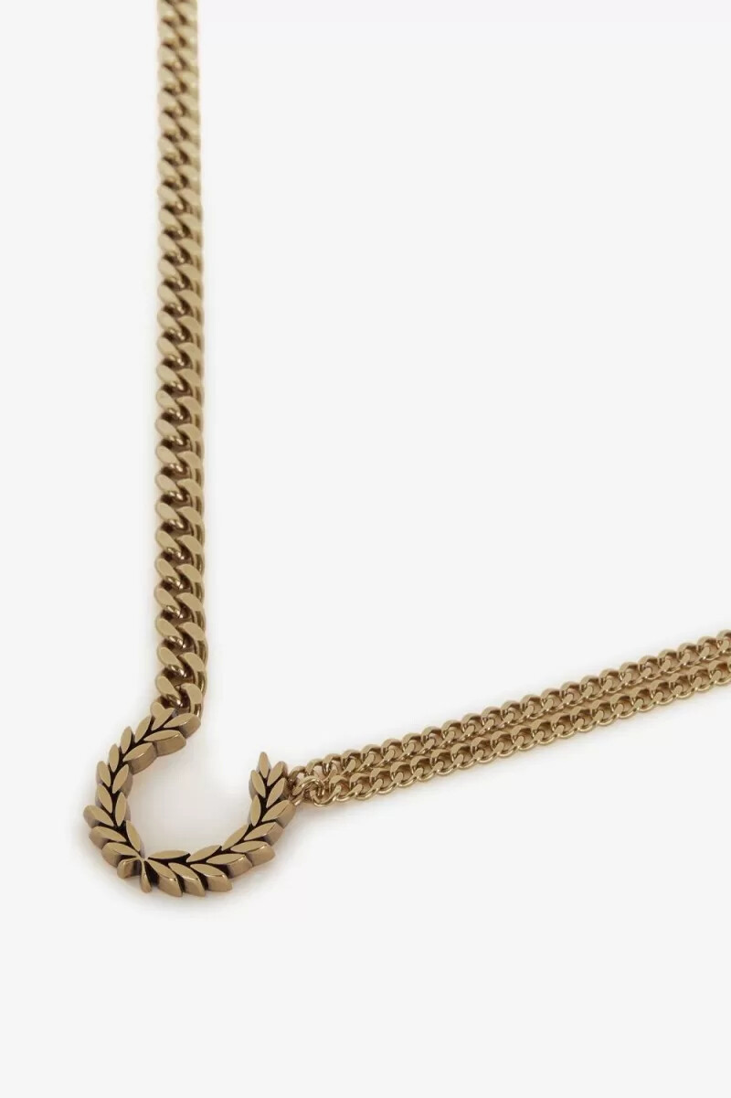 collana con corona dalloro a doppia catena fred perry gioielli da donna in oro