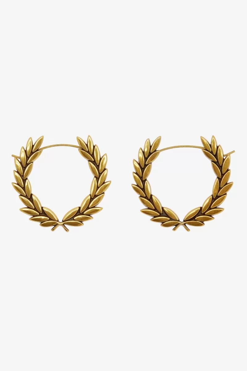orecchini fred perry laurel wreath gioielli da donna in oro