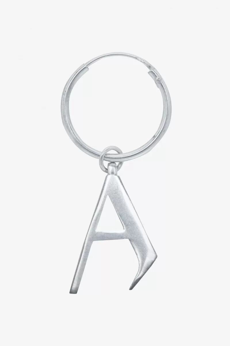 fred perry sterling silver orecchino gioielli da uomo argento metallizzato