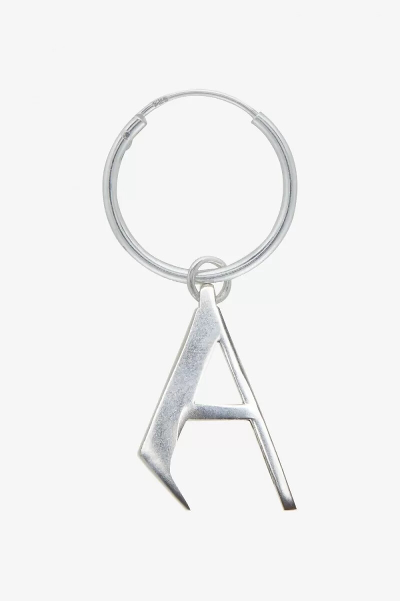 fred perry sterling silver orecchino gioielli da uomo argento metallizzato