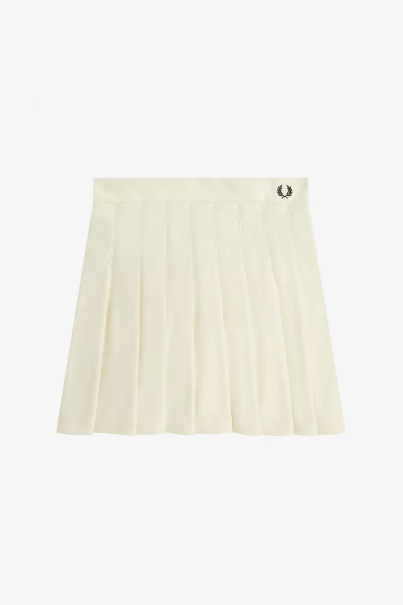 gonne da tennis plissettate fred perry da donna beige