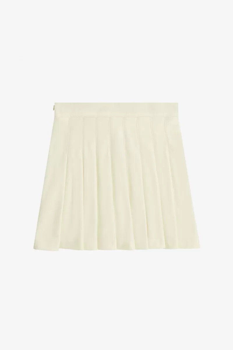 gonne da tennis plissettate fred perry da donna beige
