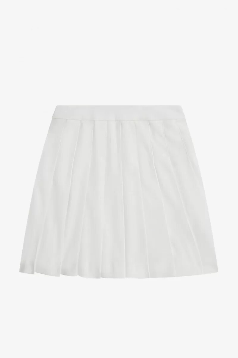 gonne da tennis plissettate da donna fred perry colore bianco neve