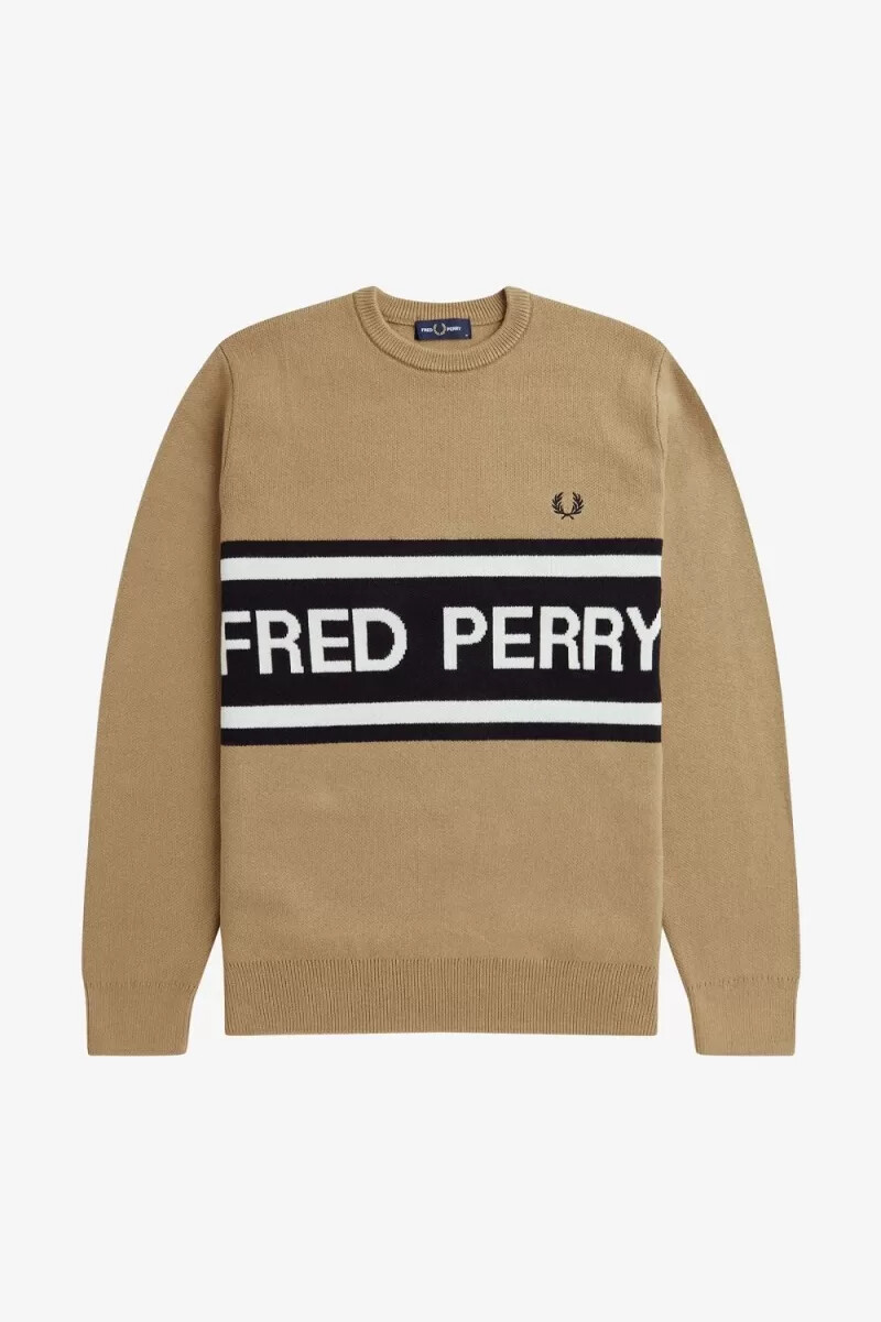 maglione da uomo fred perry graphic verde