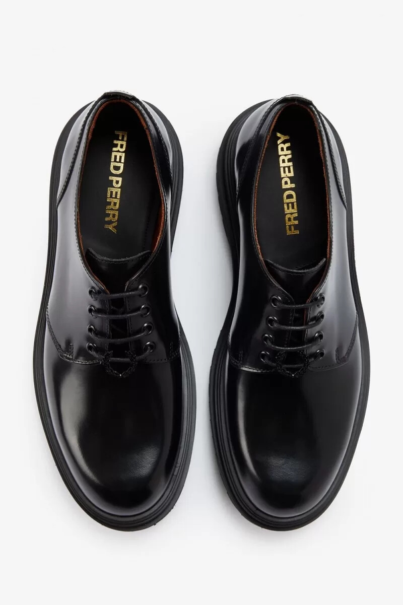 mocassini da donna fred perry derby neri