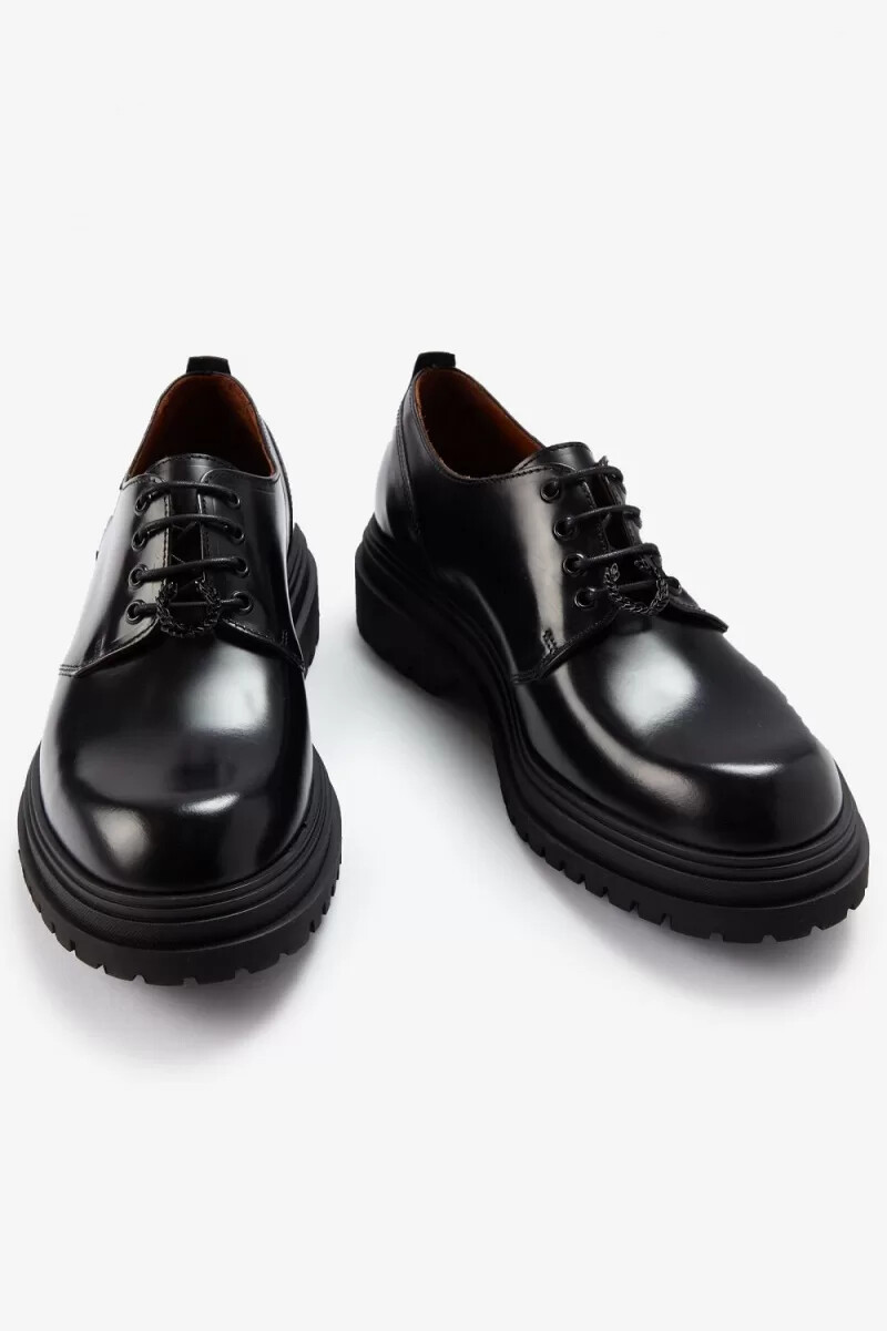 mocassini da donna fred perry derby neri