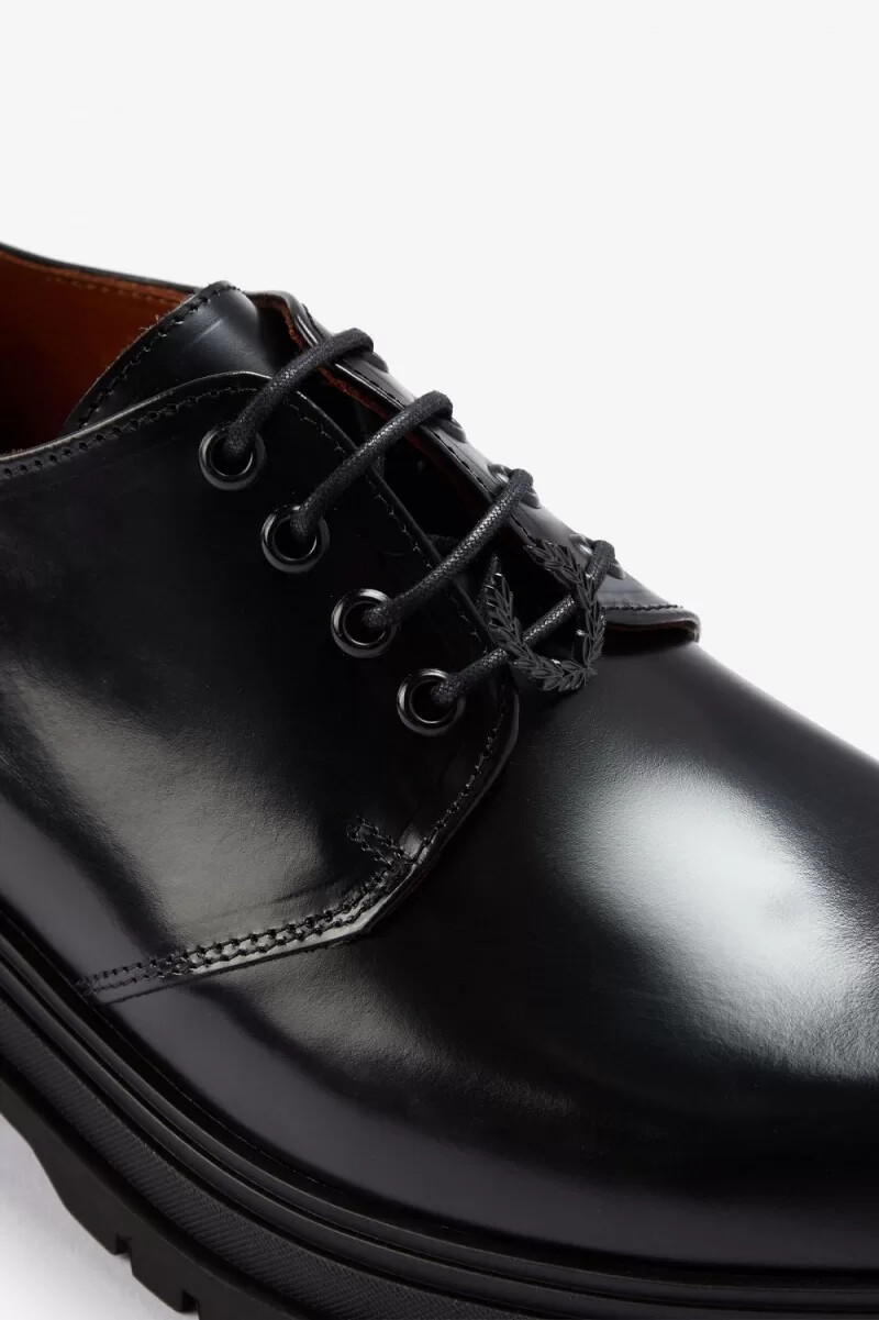 mocassini da donna fred perry derby neri
