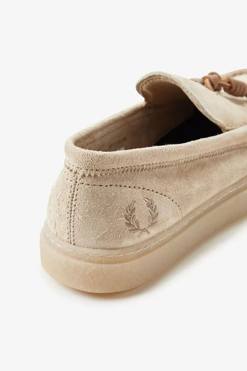 mocassini da uomo fred perry dawson tassel color avena