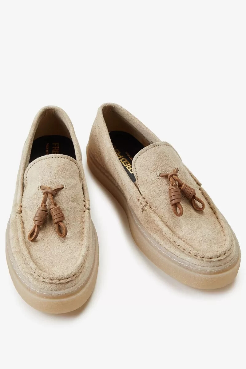 mocassini da uomo fred perry dawson tassel color avena