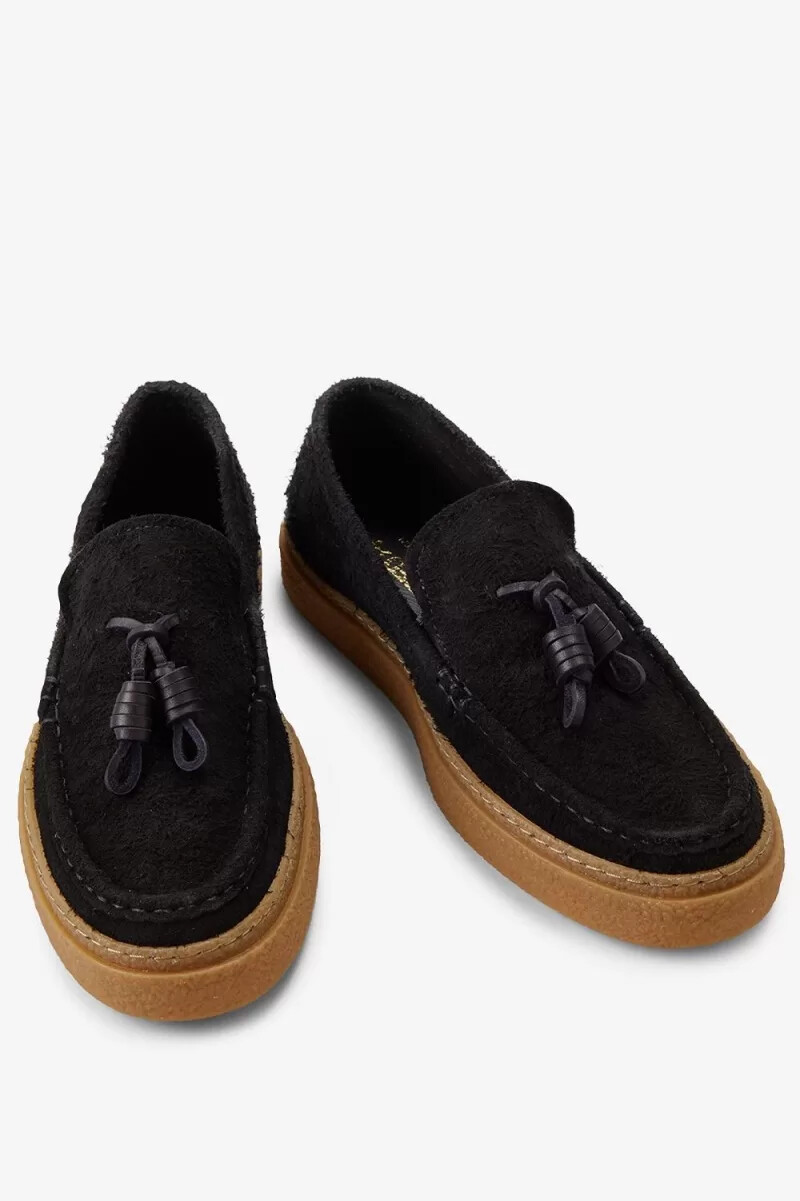 mocassini da uomo fred perry dawson tassel neri