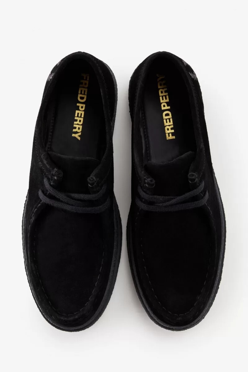 mocassini da uomo fred perry low dawson neri