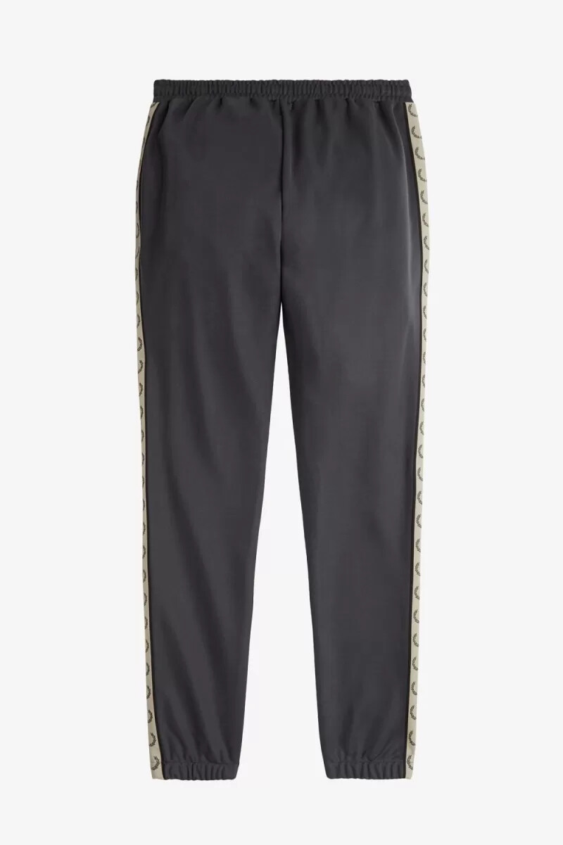 pantaloni da uomo fred perry contrast tape track anchor grey black
