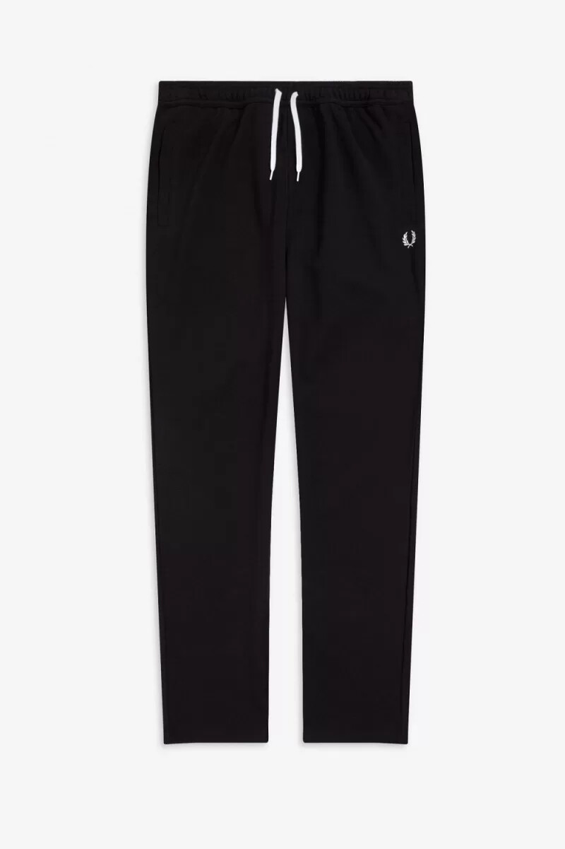 pantaloni da uomo fred perry reverse tricot track neri