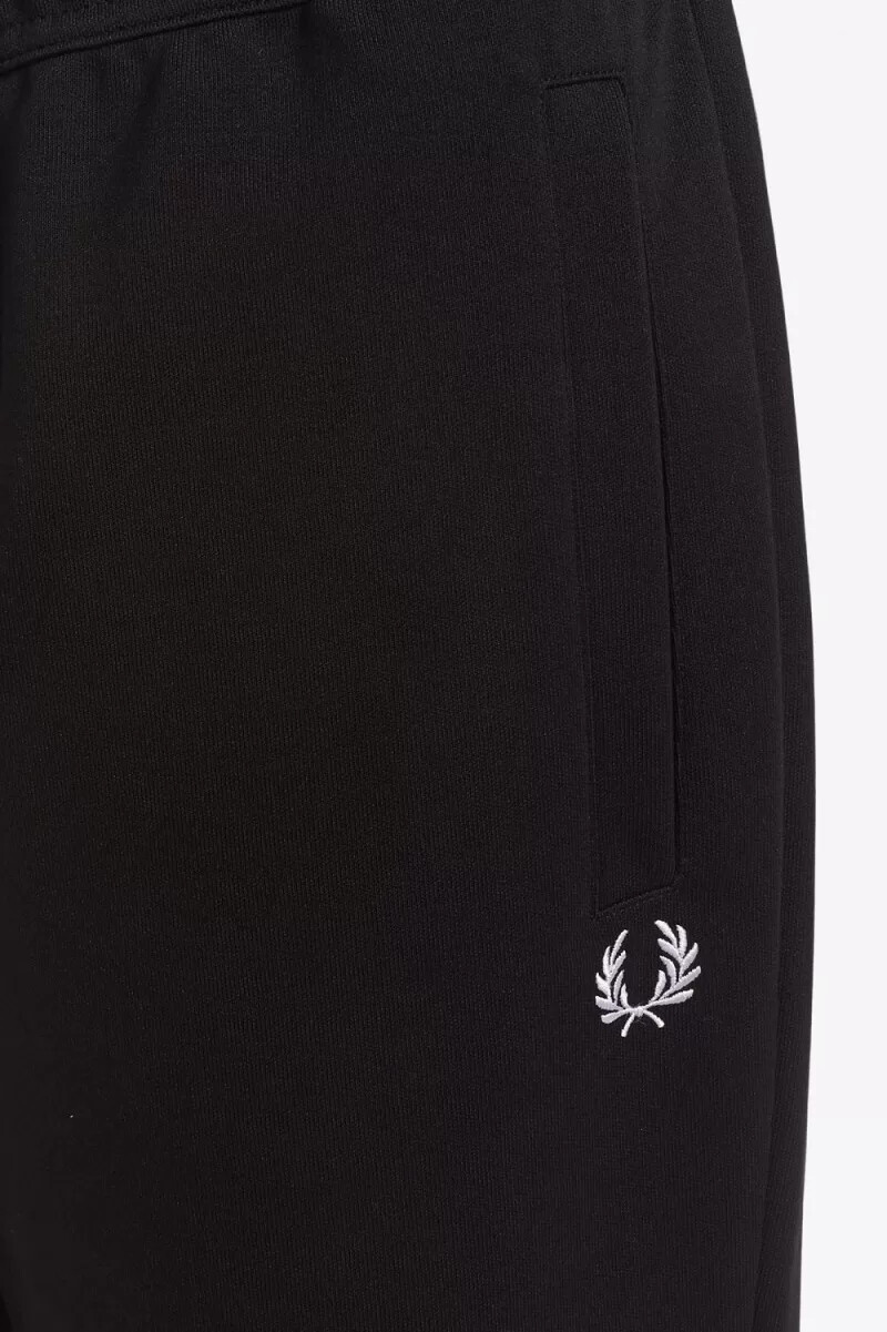 pantaloni da uomo fred perry reverse tricot track neri