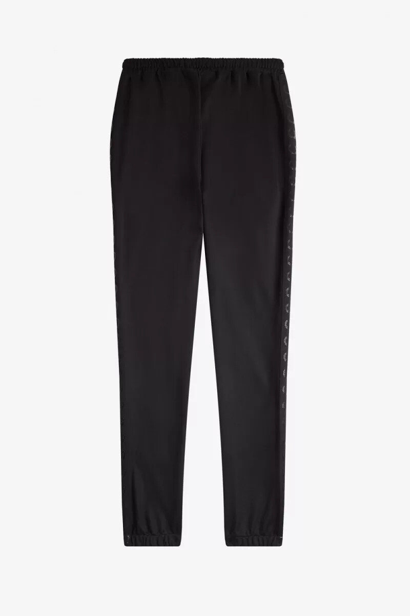 pantaloni da uomo fred perry taped track neri