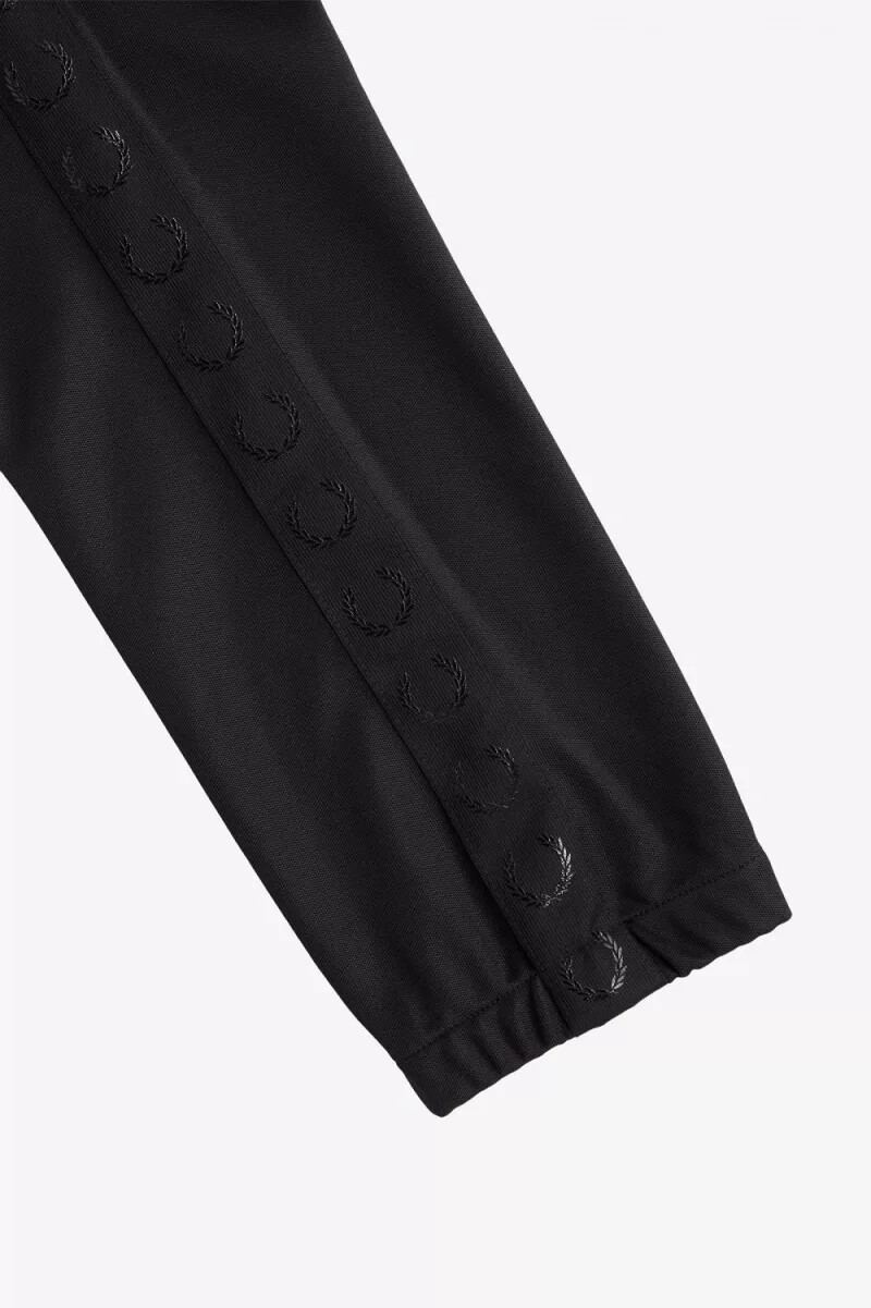 pantaloni da uomo fred perry taped track neri