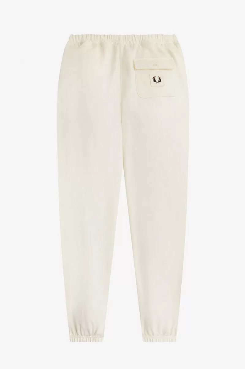 pantaloni da uomo fred perry con dettaglio distintivo beige