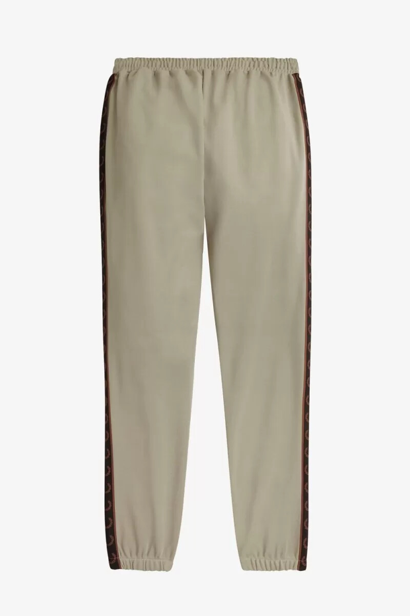pantaloni da uomo fred perry contrast tape track grigio caldo rosso scuro