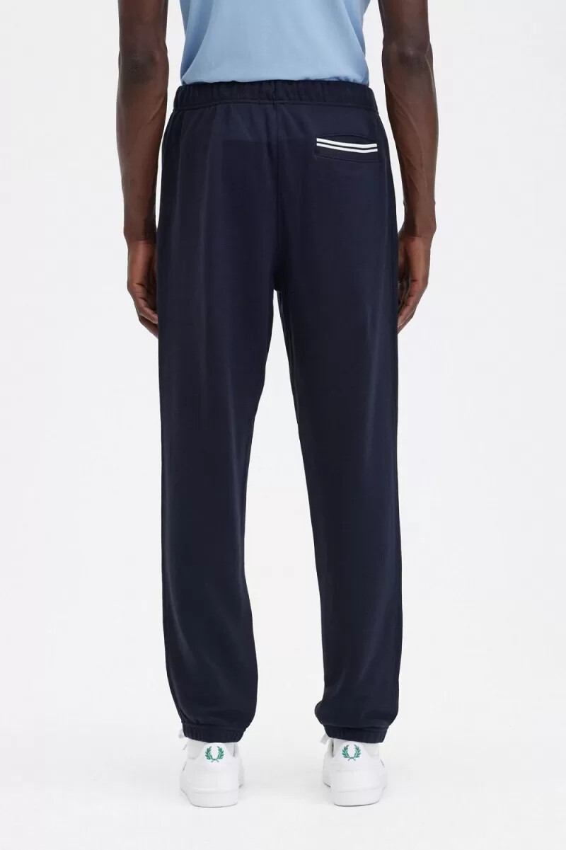 pantaloni da uomo fred perry loopback sweat blu navy