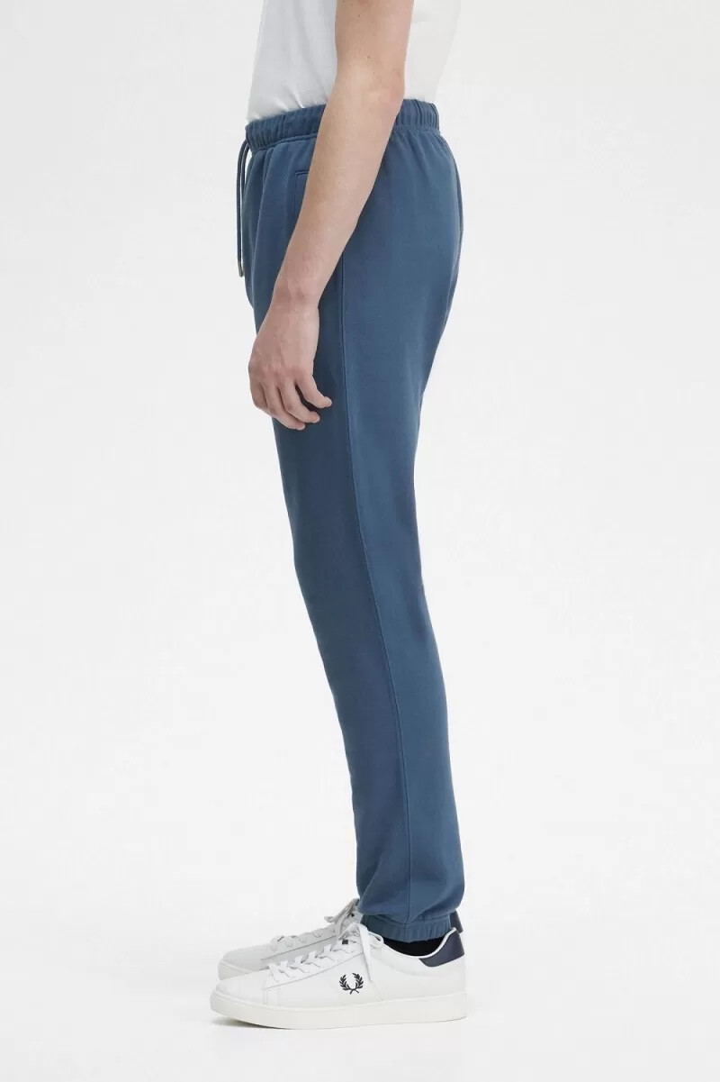 pantaloni da uomo fred perry loopback sweat blu notte