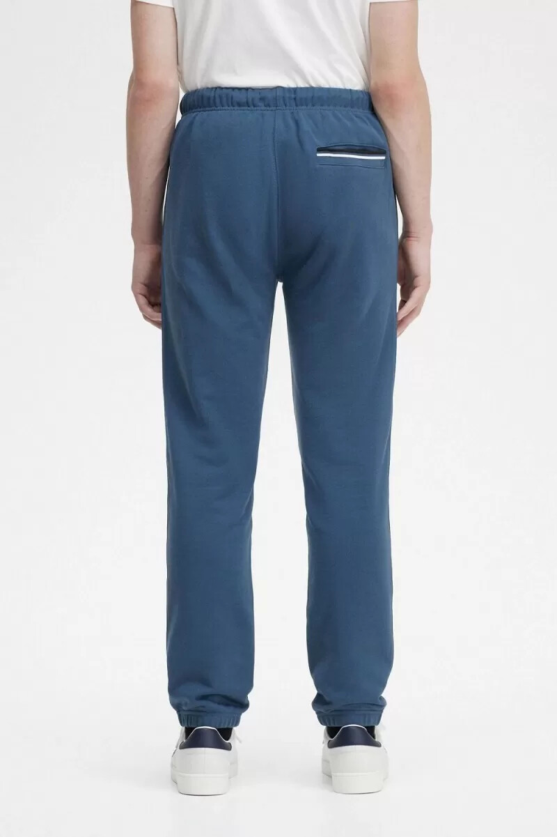 pantaloni da uomo fred perry loopback sweat blu notte