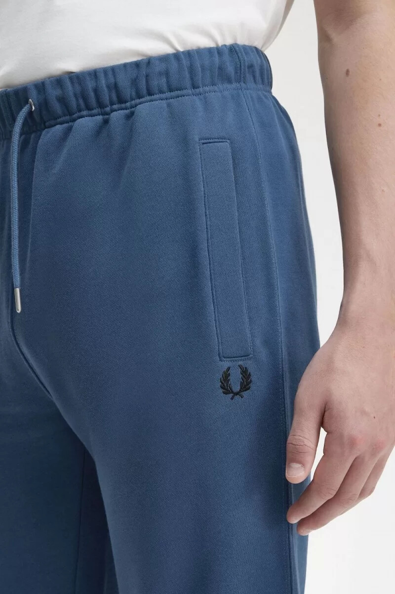 pantaloni da uomo fred perry loopback sweat blu notte