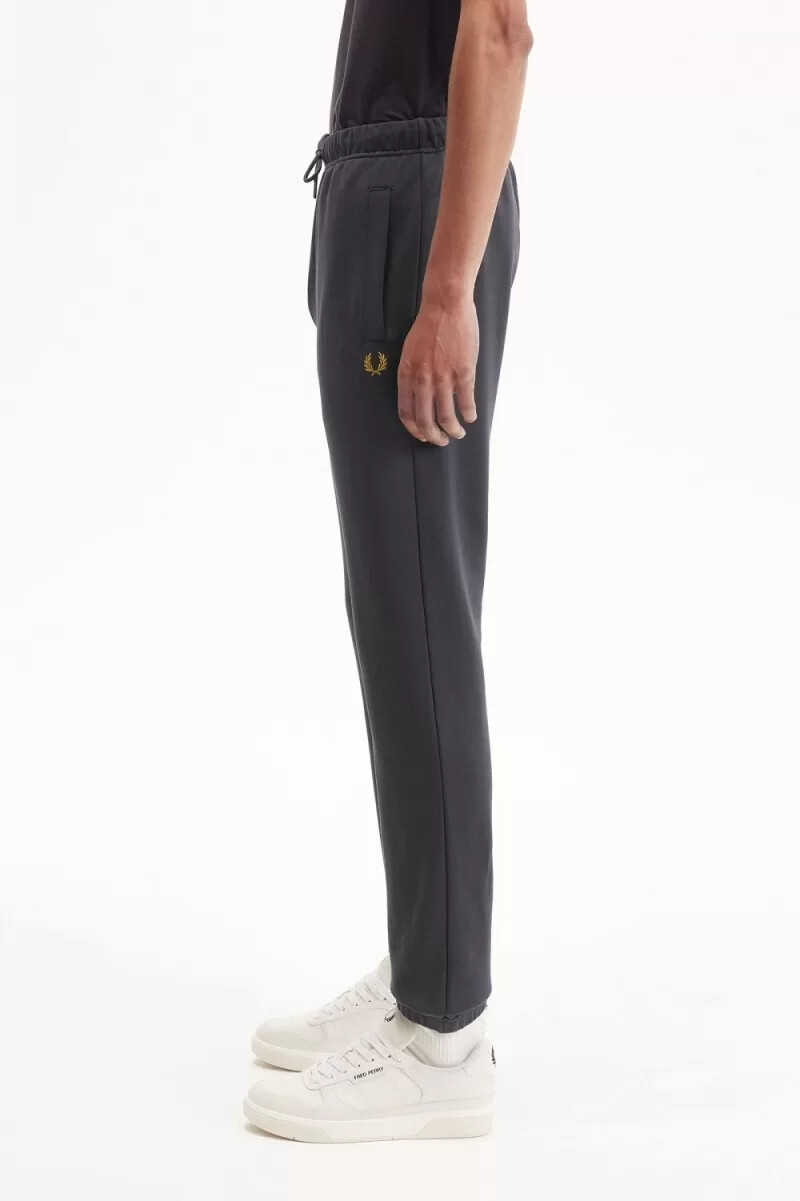 pantaloni da uomo fred perry loopback sweat anchor grey dark coffee