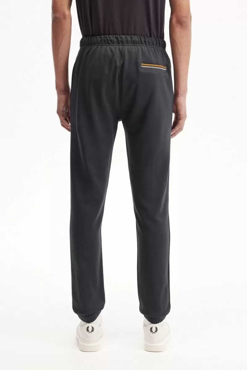 pantaloni da uomo fred perry loopback sweat anchor grey dark coffee